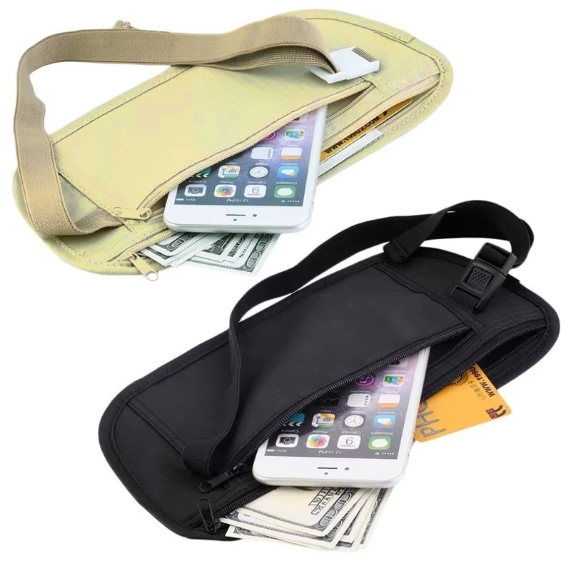 Money Belt Hidden - Görünmez Seyahat Bel Paketleri Kese Pasaport