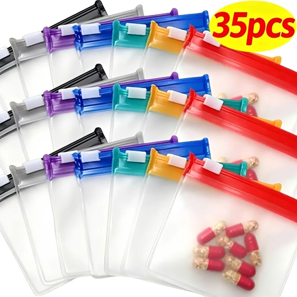 Travel Ziplock Bags - Mini Renkli Hap Dağıtıcı Çantalar Yeniden