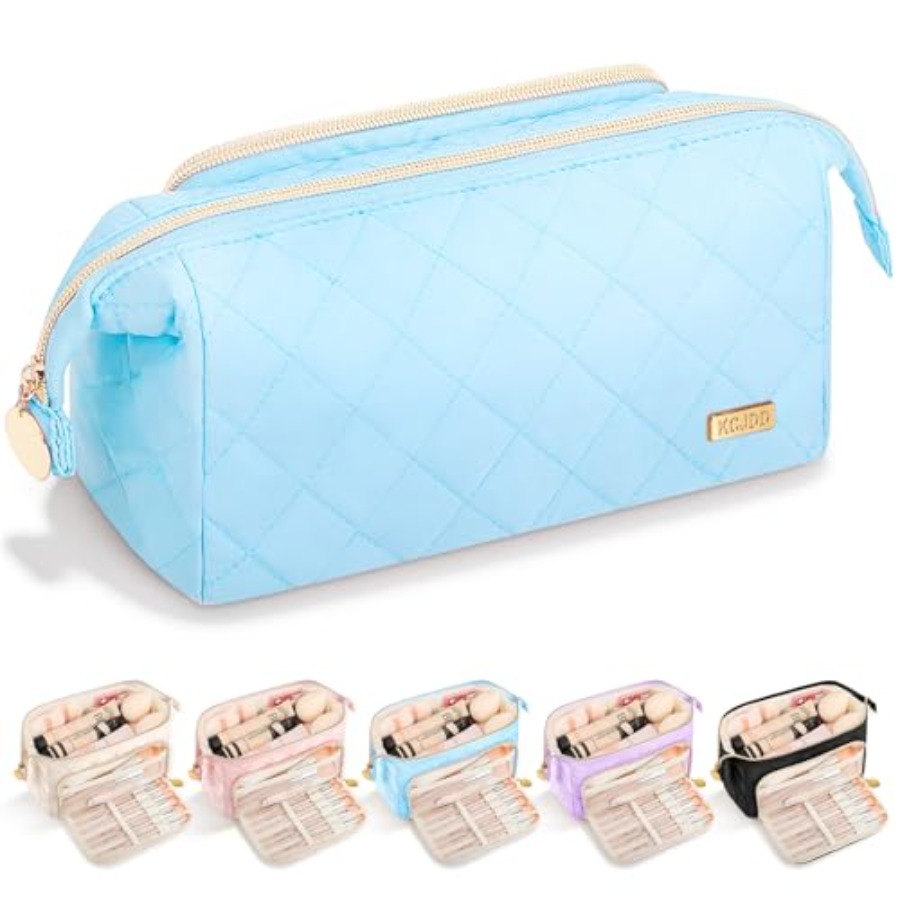 Travel Accessories Gift Basket - Paskalya Sepeti Hediyeleri Yumuşak Kapitone Makyaj