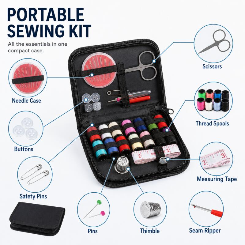 Travel Accessories To Sew - Yeni Başlayanlar ve Profesyoneller için Taşınabilir
