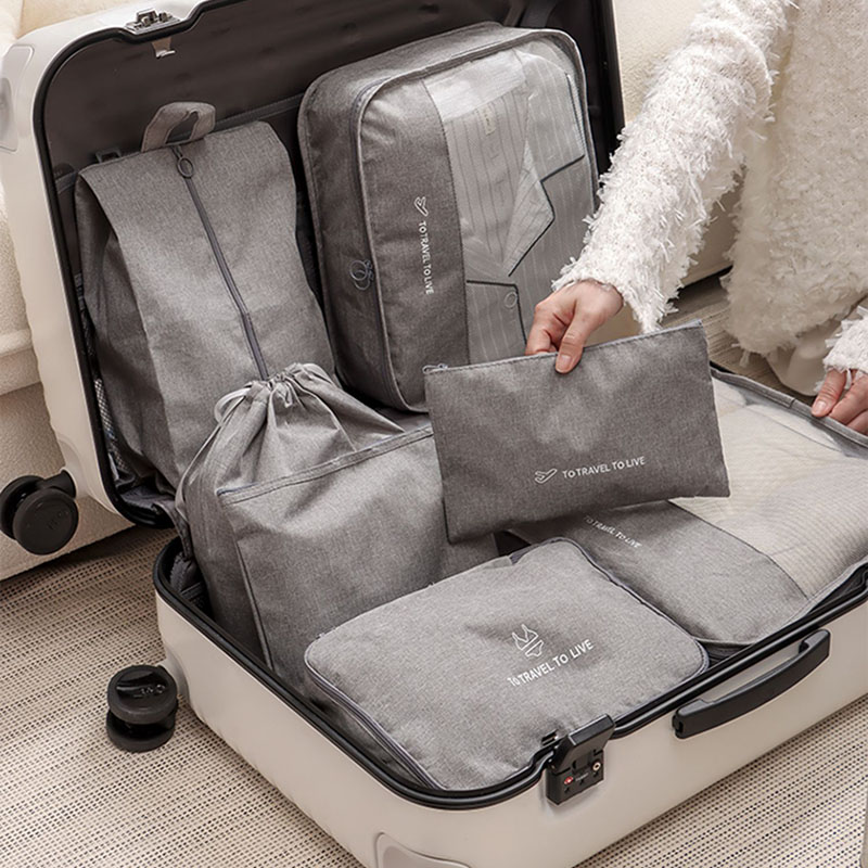 Travel Accessories Kit For Men - Erkekler ve Kadınlar için 7 Parçalı