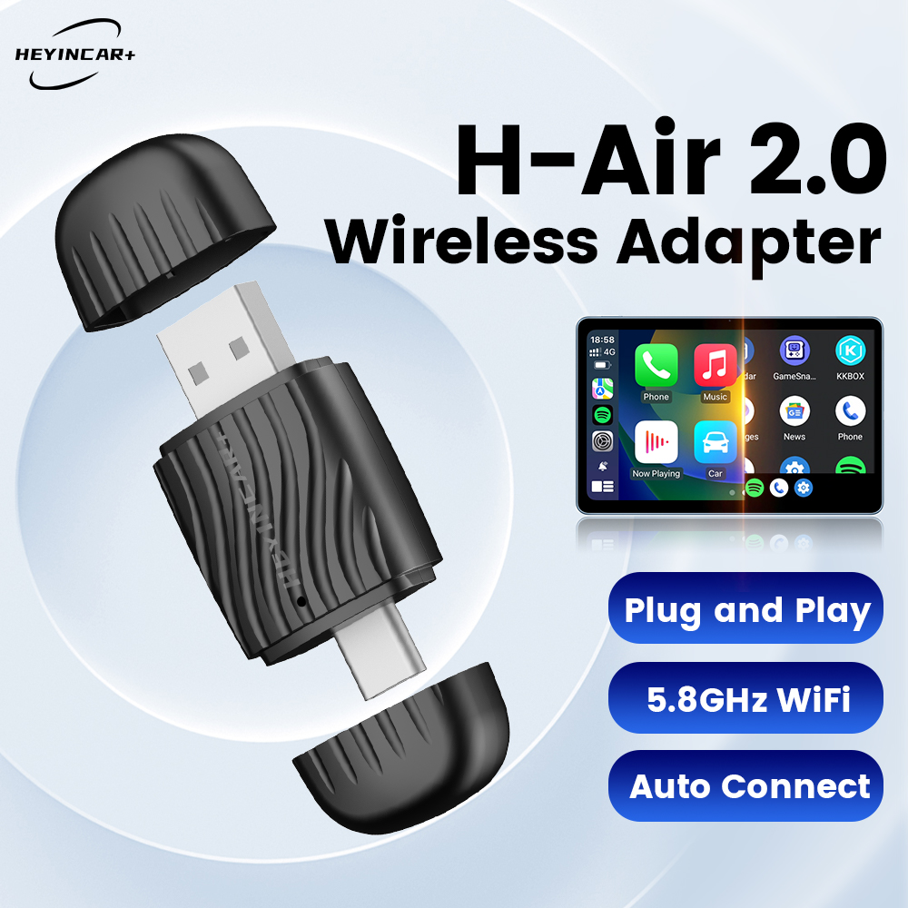 Travel Plug Type C - HEYINCAR 2'si 1 Arada Arayüz Kablosuz