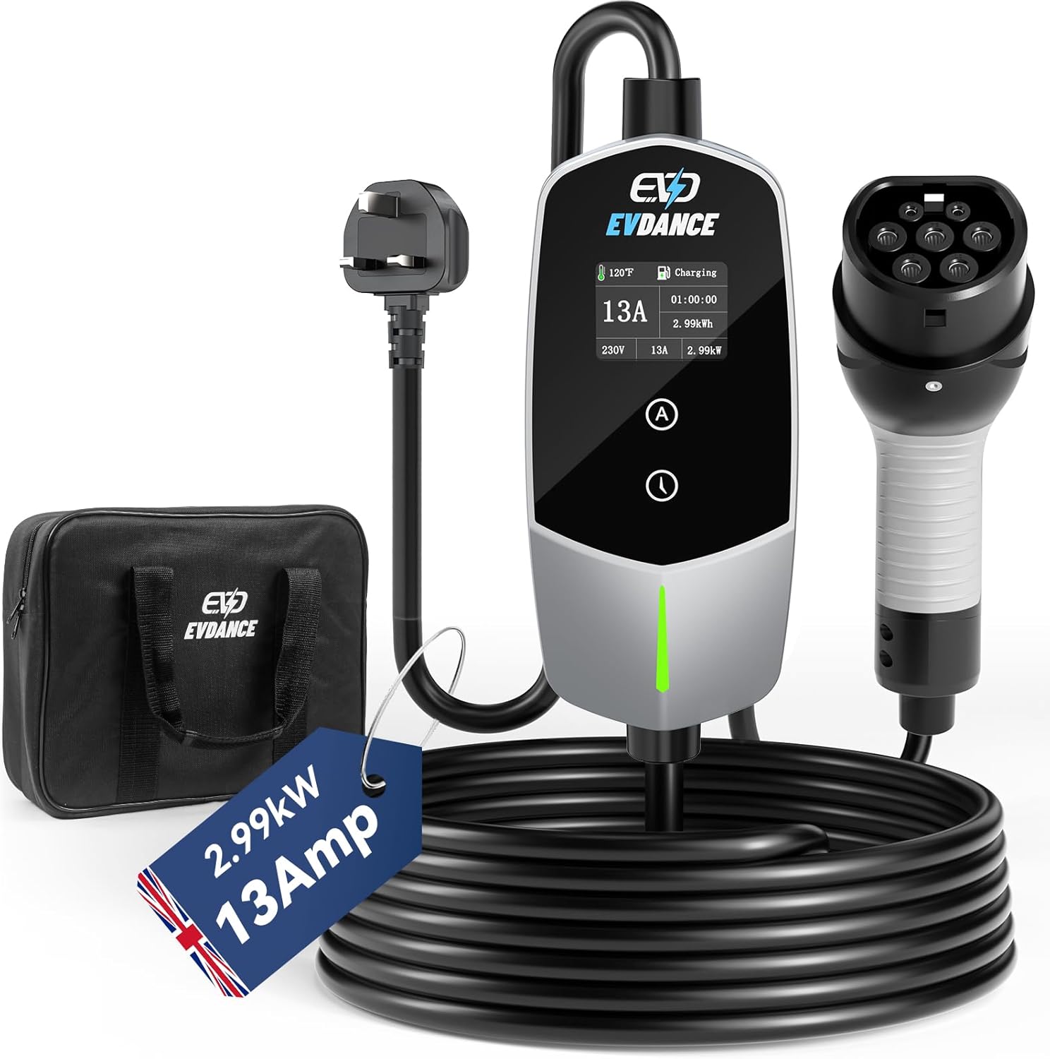 Travel Accessories Uk - EVDANCE Taşınabilir EV Şarj Cihazı Tip