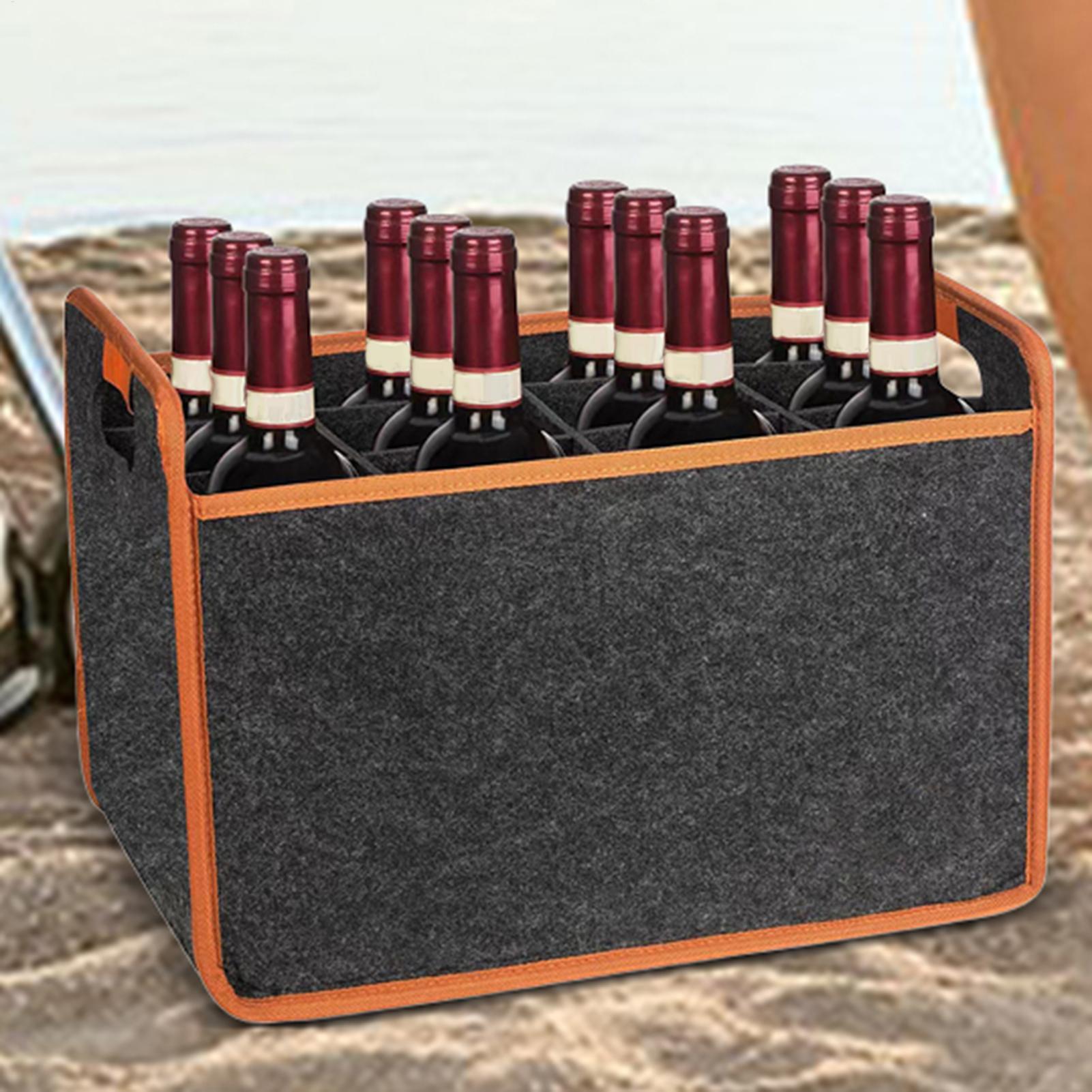 Travel Accessories Wholesale - Şarap Taşıma Çantası 12 Şişe Keçe