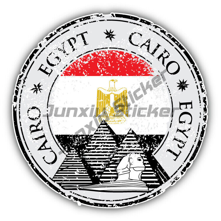 Travel Accessories Egypt - Alexandria Cairo Mısır Yuvarlak Bayrak Damga