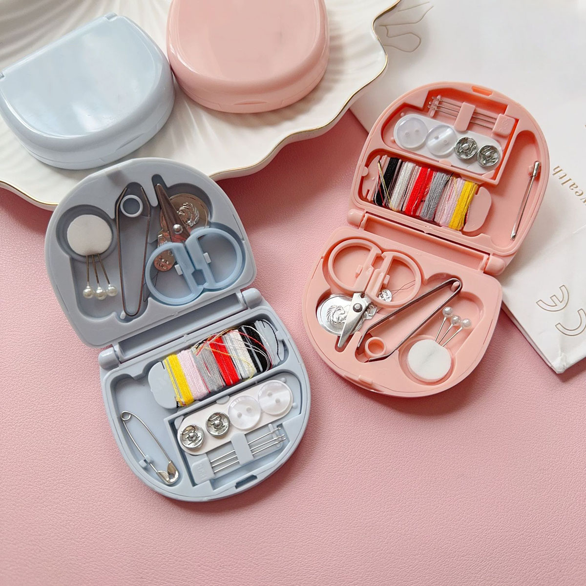 Travel Accessories To Sew - Mini Manuel Dikiş Makinesi Setleri Taşınabilir