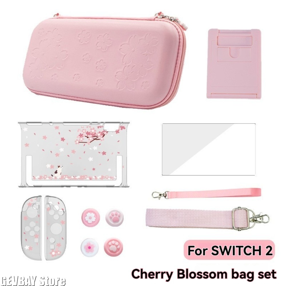 Travel Accessories Kit Bag - PU Sakura Pembe Kabuk Taşınabilir Taşıma