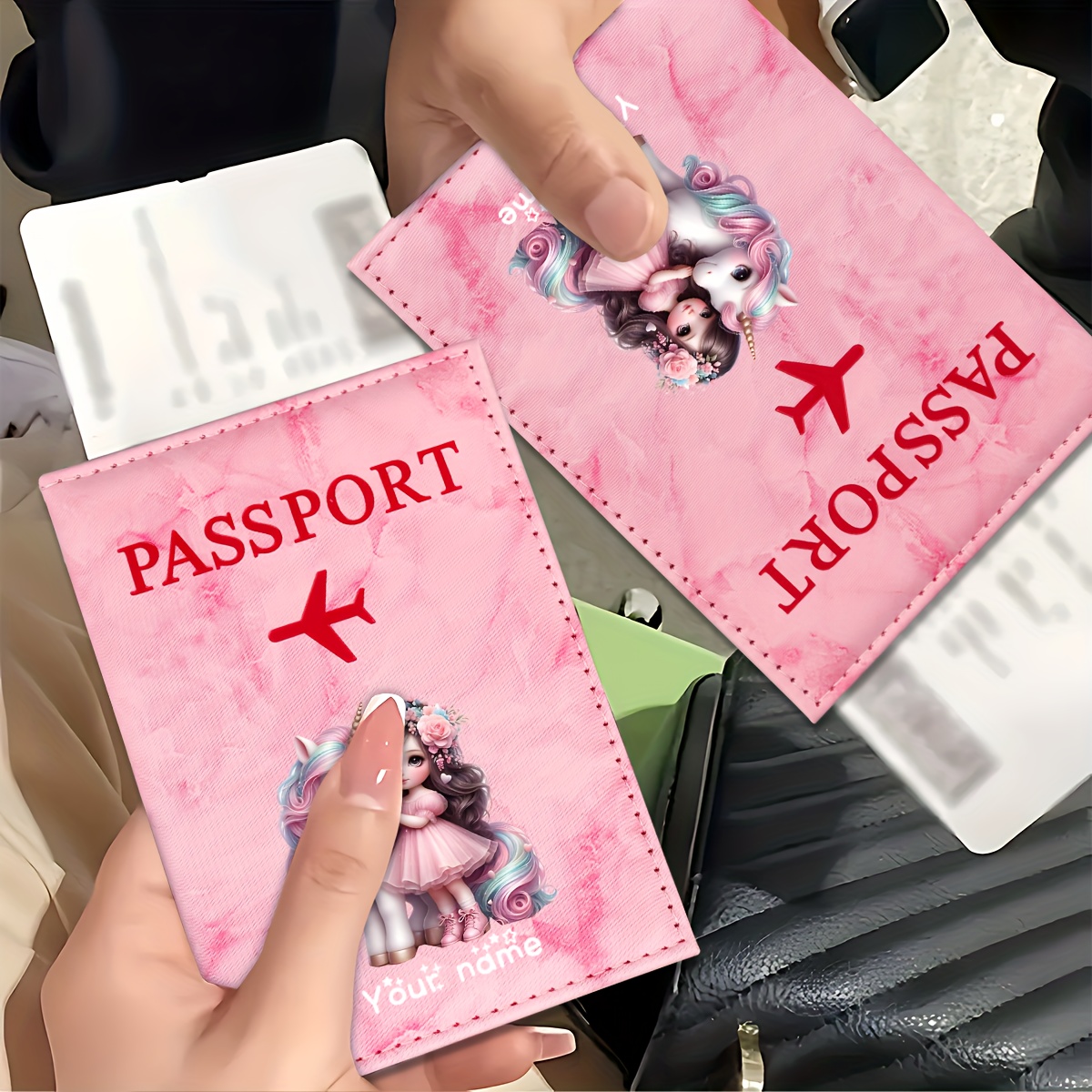 Tek Boynuzlu At Kız Desenli PU - Travel Accessories Plane incelemesi ve fiyatı