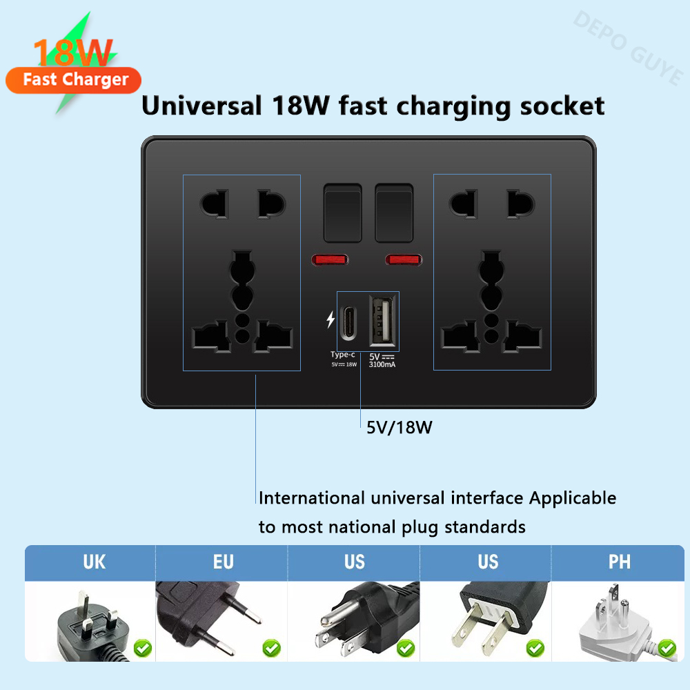 Evrensel Siyah USB Tip-C 18W A - Travel Accessories Uk incelemesi ve fiyatı