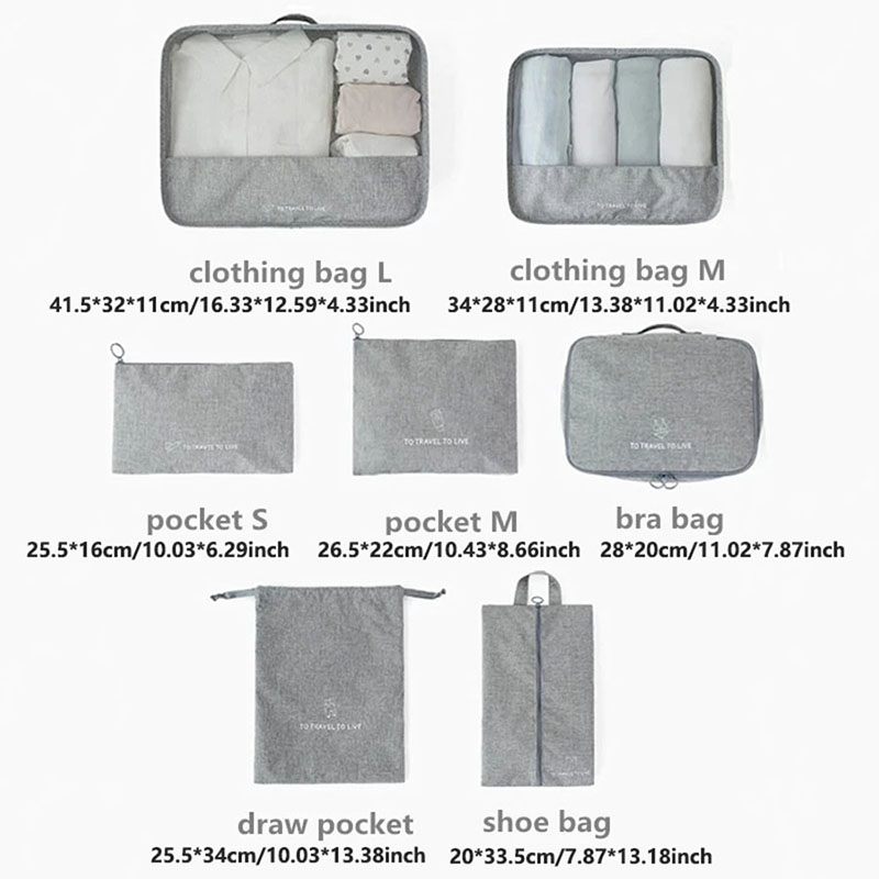 Erkekler ve Kadınlar için 7 Pa - Travel Accessories Kit For Men incelemesi ve fiyatı