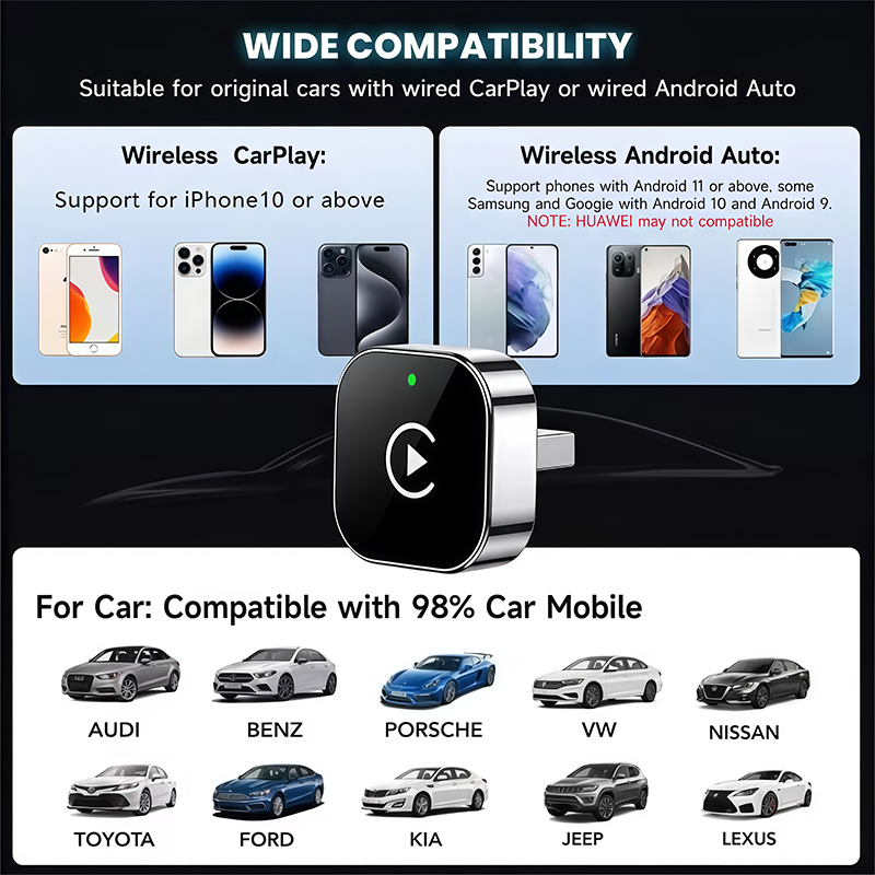 2'si 1 arada Kablosuz CarPlay  - Travel Plug Type C incelemesi ve fiyatı