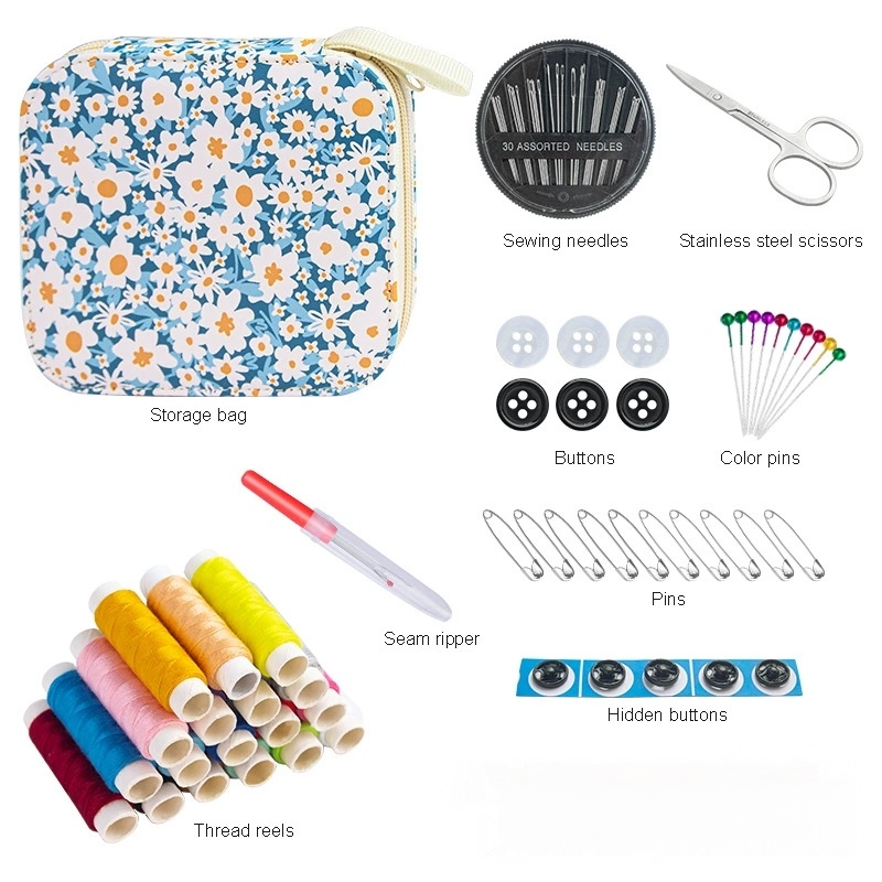 Mini Çiçek Desenli Dikiş Seti  - Travel Accessories To Sew incelemesi ve fiyatı
