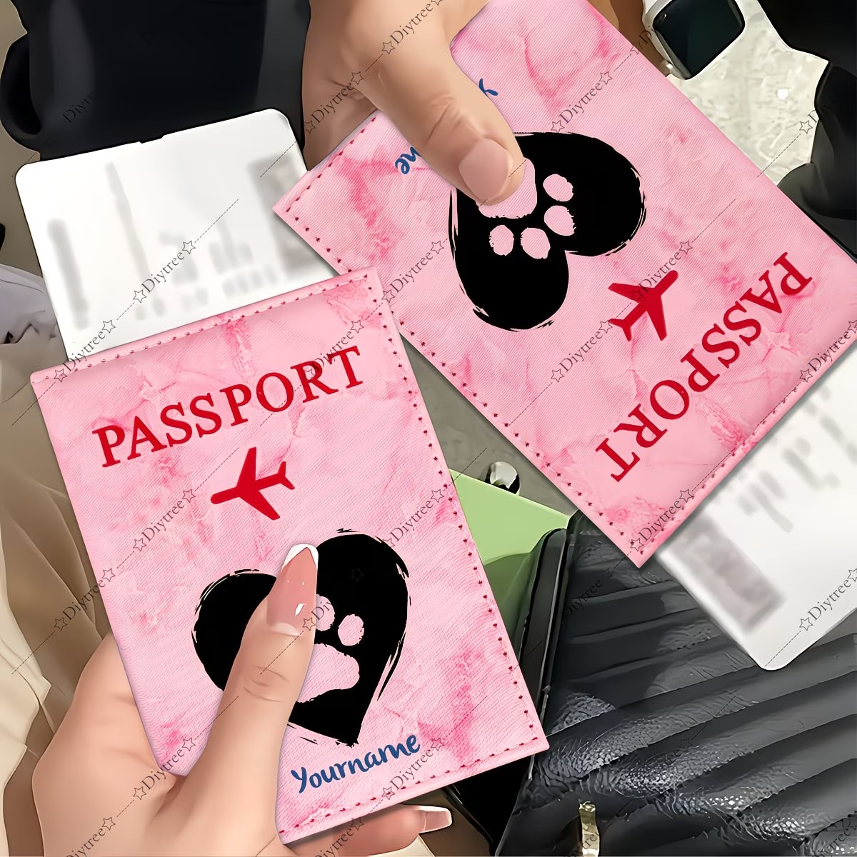 Kişiye Özel Kalp ve Pati İzi E - Travel Accessories Essentials incelemesi ve fiyatı
