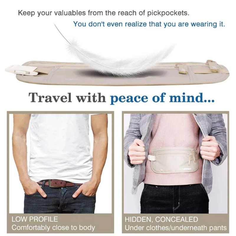 Gizli Seyahat Bel Çantası, Pas - Money Belt Hidden incelemesi ve fiyatı