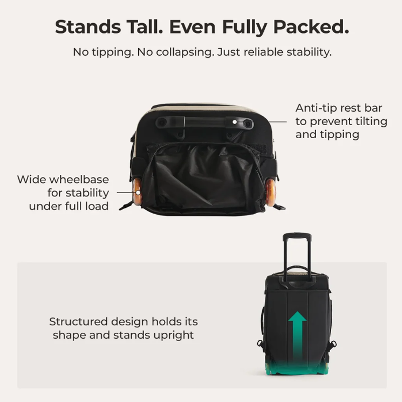 BAGSMART 43L Düzgün PU Tekerle - Travel Router Accessories incelemesi ve fiyatı