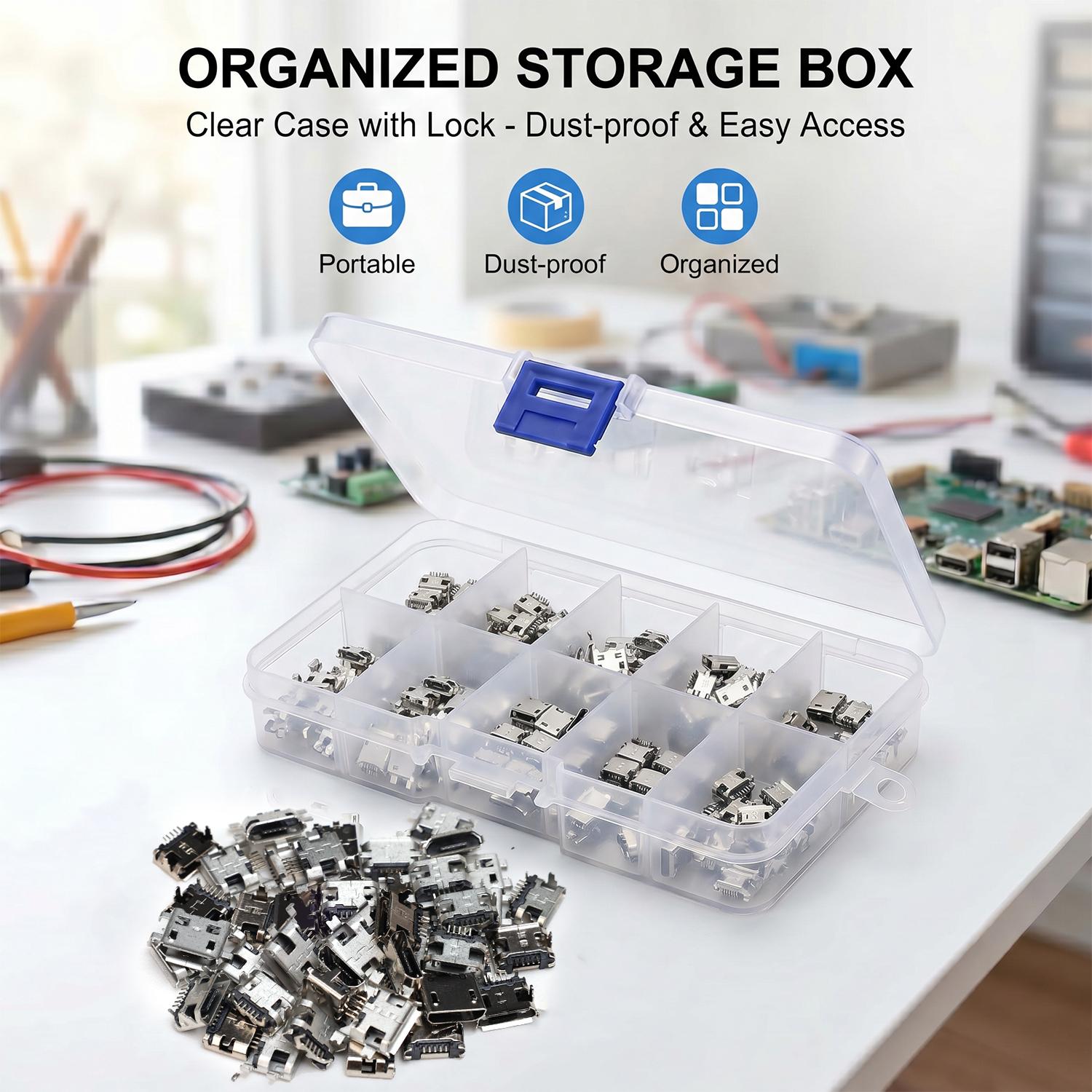 100 ADET/Paket 10 Çeşit Dişi 5 - Travel Plug Type C incelemesi ve fiyatı